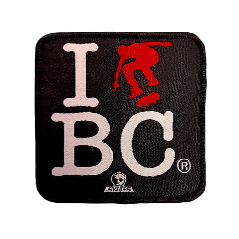SKULL SKATES I SKATE BC SQUARE 2" PATCH