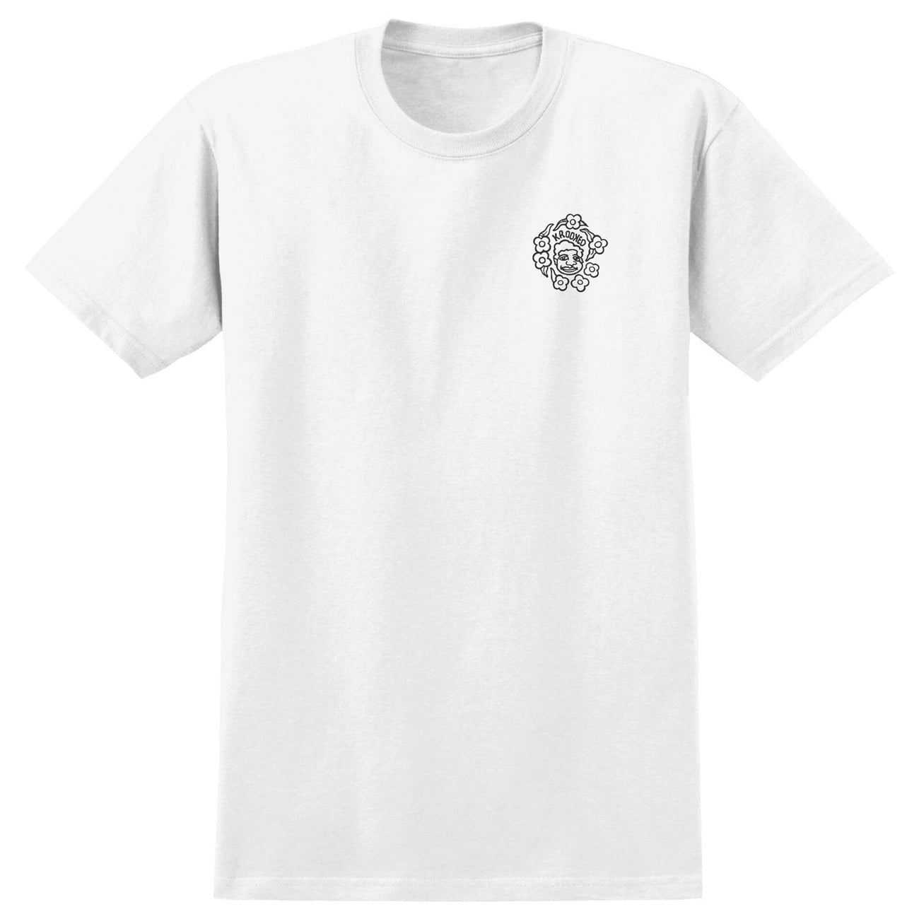 KROOKED MG TEE WHITE - The Drive Skateboard Shop