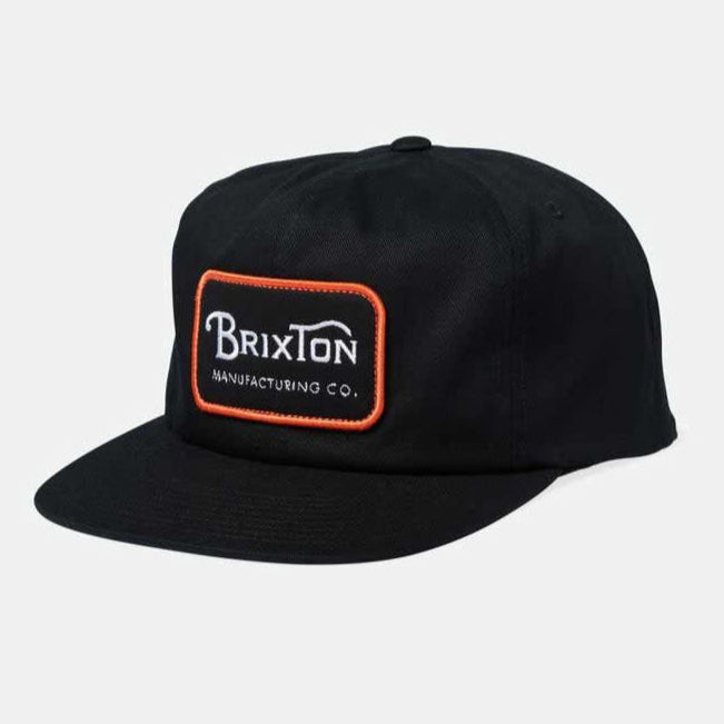 BRIXTON GRADE HP SNAPBACK BLACK/ORANGE/WHITE