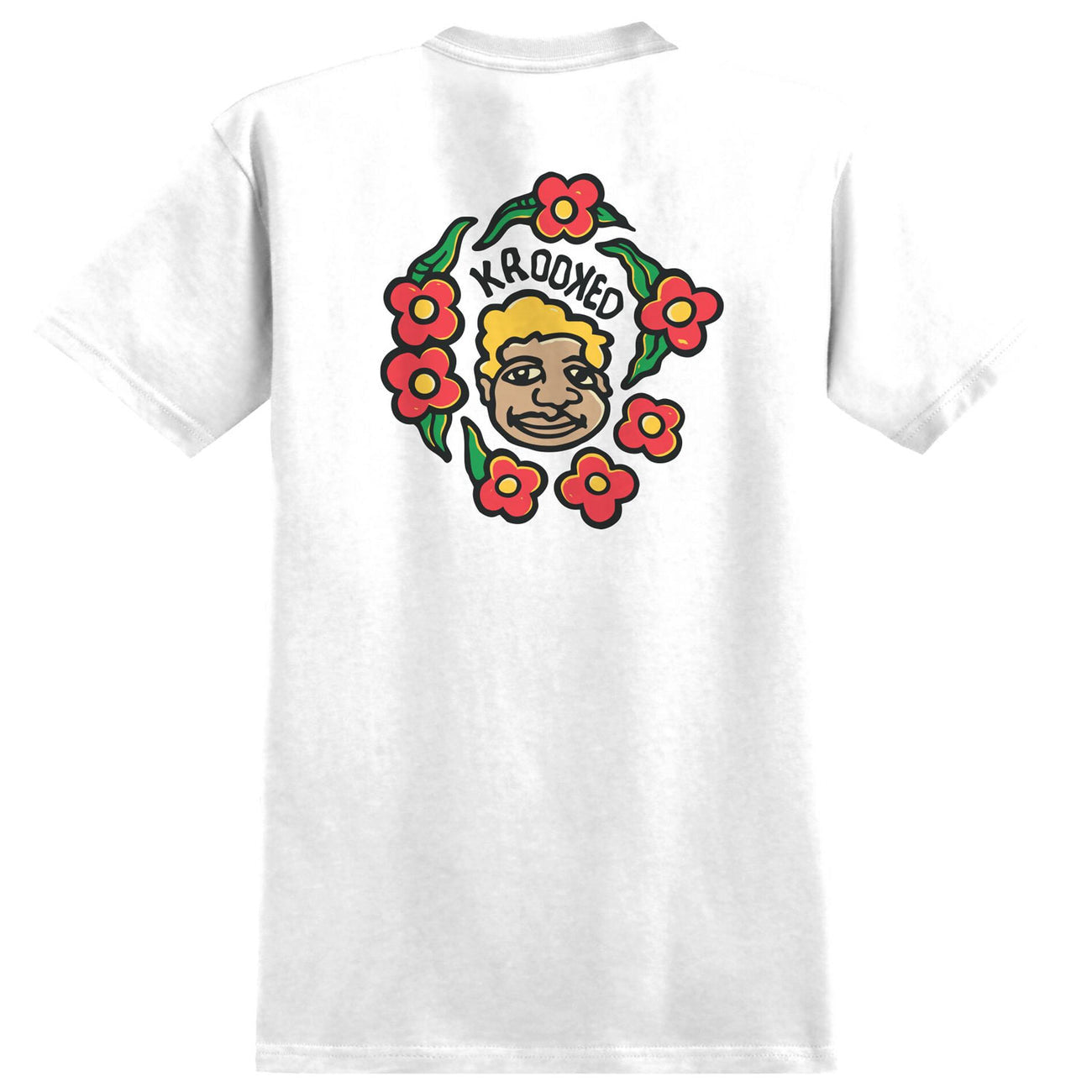 KROOKED MG TEE WHITE - The Drive Skateboard Shop