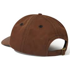 BUTTER walnut 6-panel cap, front view with curved brim and embroidered logo
