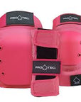 PRO-TEC STREET ADULT 3 PACK PAD SET PINK - The Drive Skateboard Shop