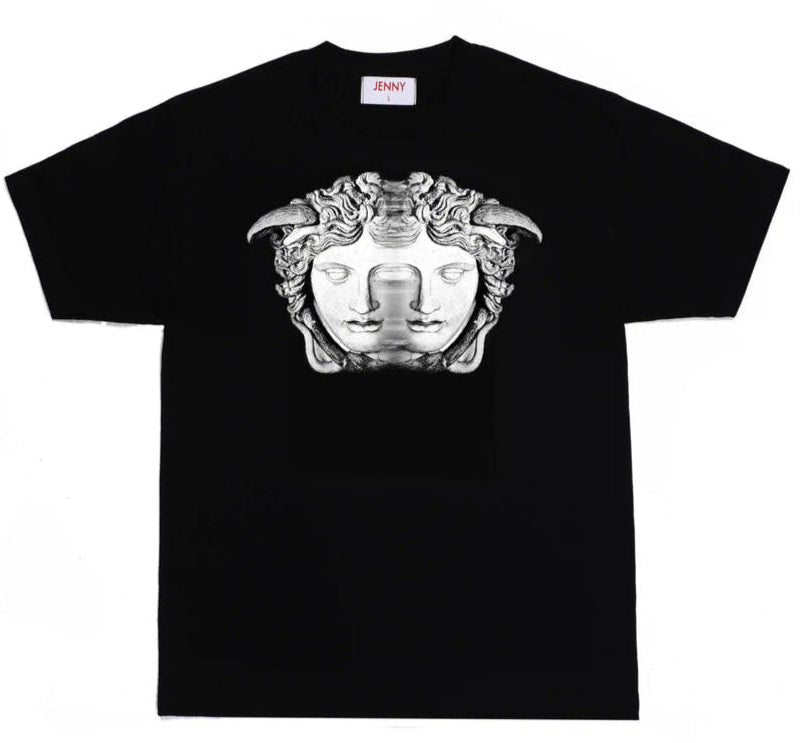 JENNY T-SHIRT DOUBLE MEDUSA BLACK - The Drive Skateboard Shop