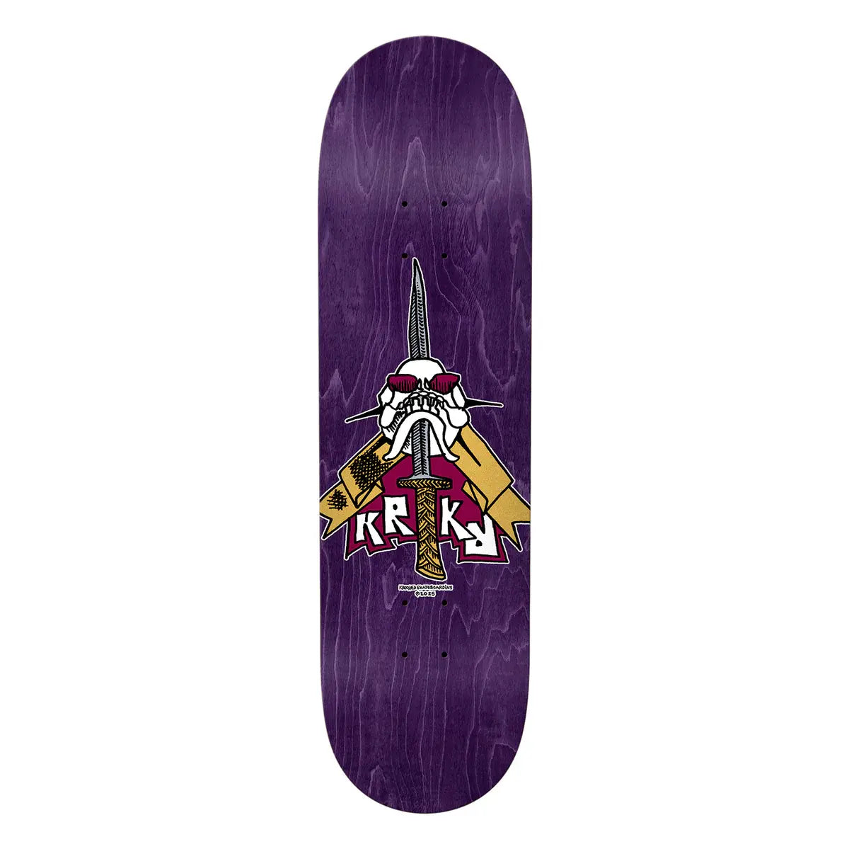 KROOKED DECK SKULL/SWORD (8.75&quot;)
