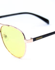 HAPPY HOUR SUNGLASSES MAVERICKS YELLOW BLACK GOLD