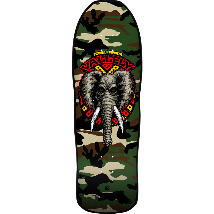 POWELL PERALTA RE-ISSUE DECK VALLELY ELEPHANT 9 CAMO (10") - The Drive Skateshop