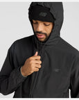 NEW BALANCE NUMERIC WOVEN ZIP JACKET BLACK