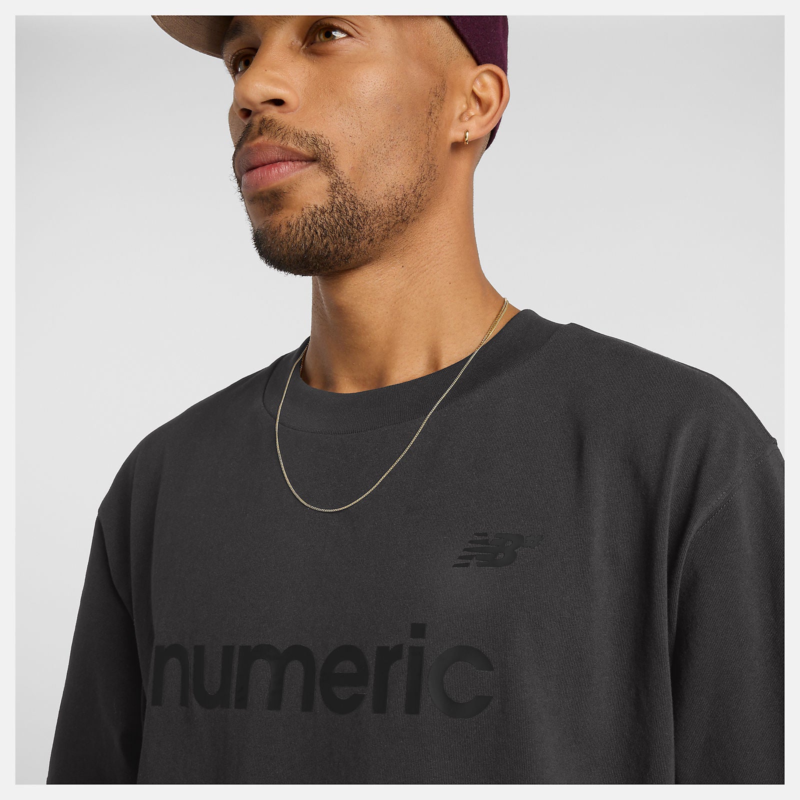 NEW BALANCE NUMERIC COTTON T-SHIRT FADED BLACK - The Drive Skateboard Shop
