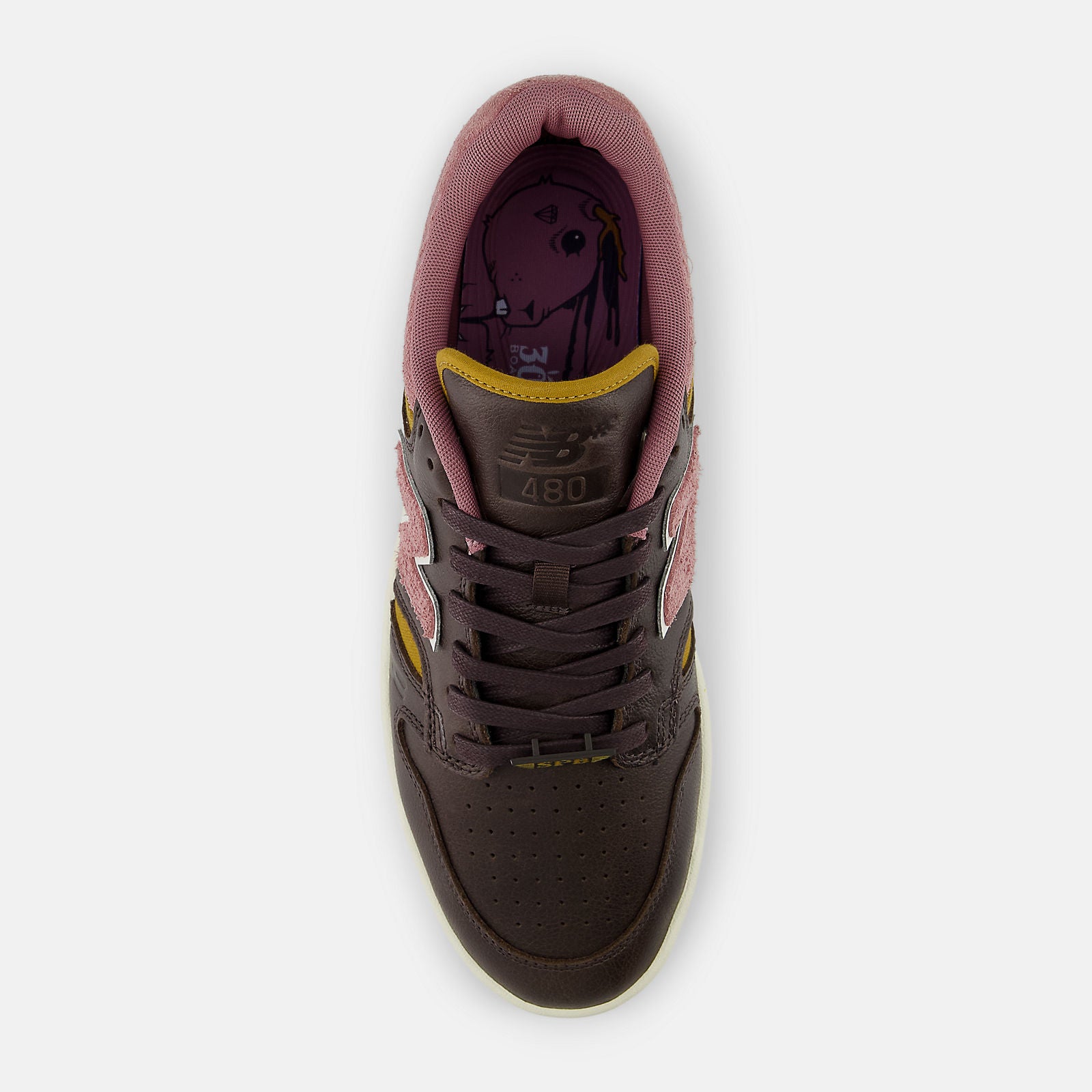 NEW BALANCE 480 BROWN/PINK – The Drive Skateboard Shop
