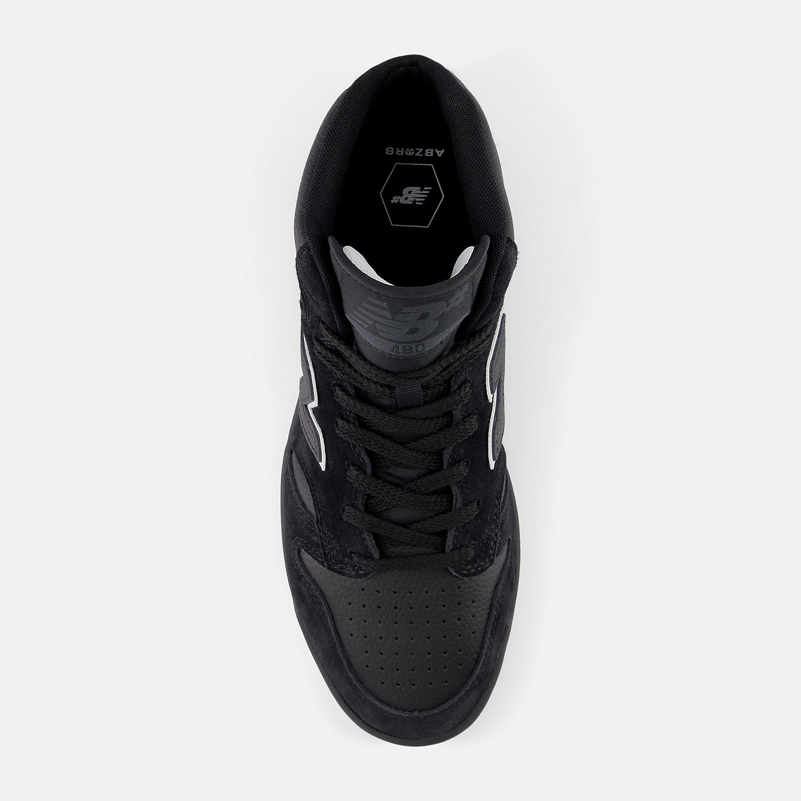 NEW BALANCE 480 HIGH BLACK GUM The Drive Skateboard Shop