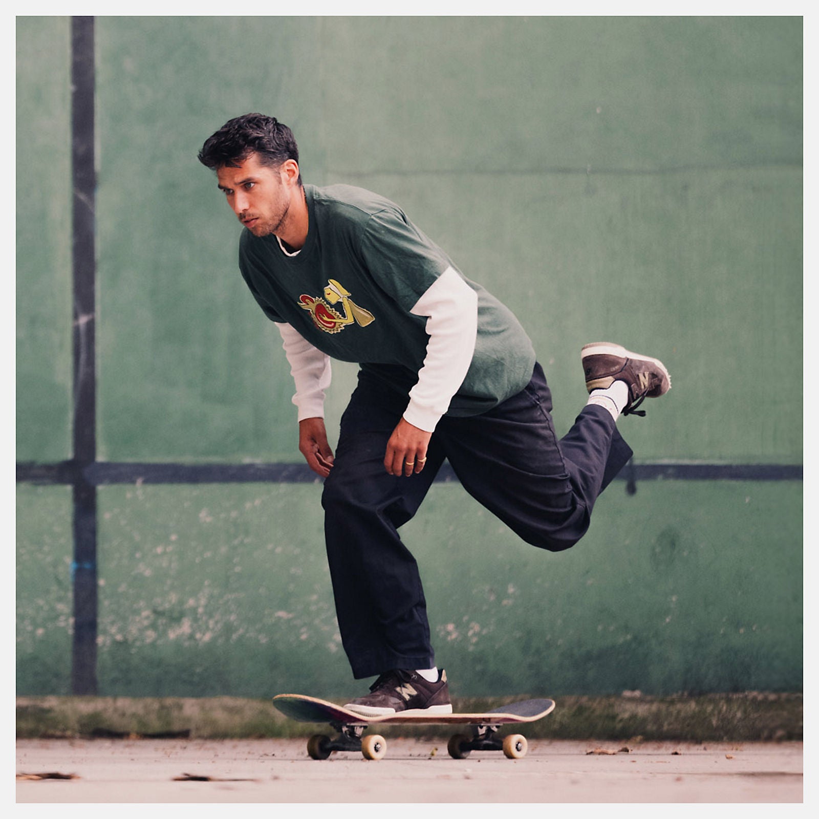 NEW BALANCE X KROOKED TOM KNOX 600 BROWN/OLIVE