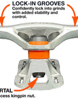 GRIND KING LOCKER TRUCKS SILVER - The Drive Skateboard Shop