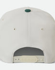 BRIXTON LINWOOD C NETPLUS MP SNAPBACK HAT OFF WHITE/PRIMAL GREEN