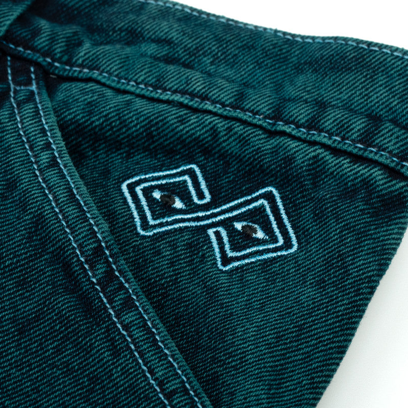 MAGENTA LEDGE DENIM PANTS TEAL
