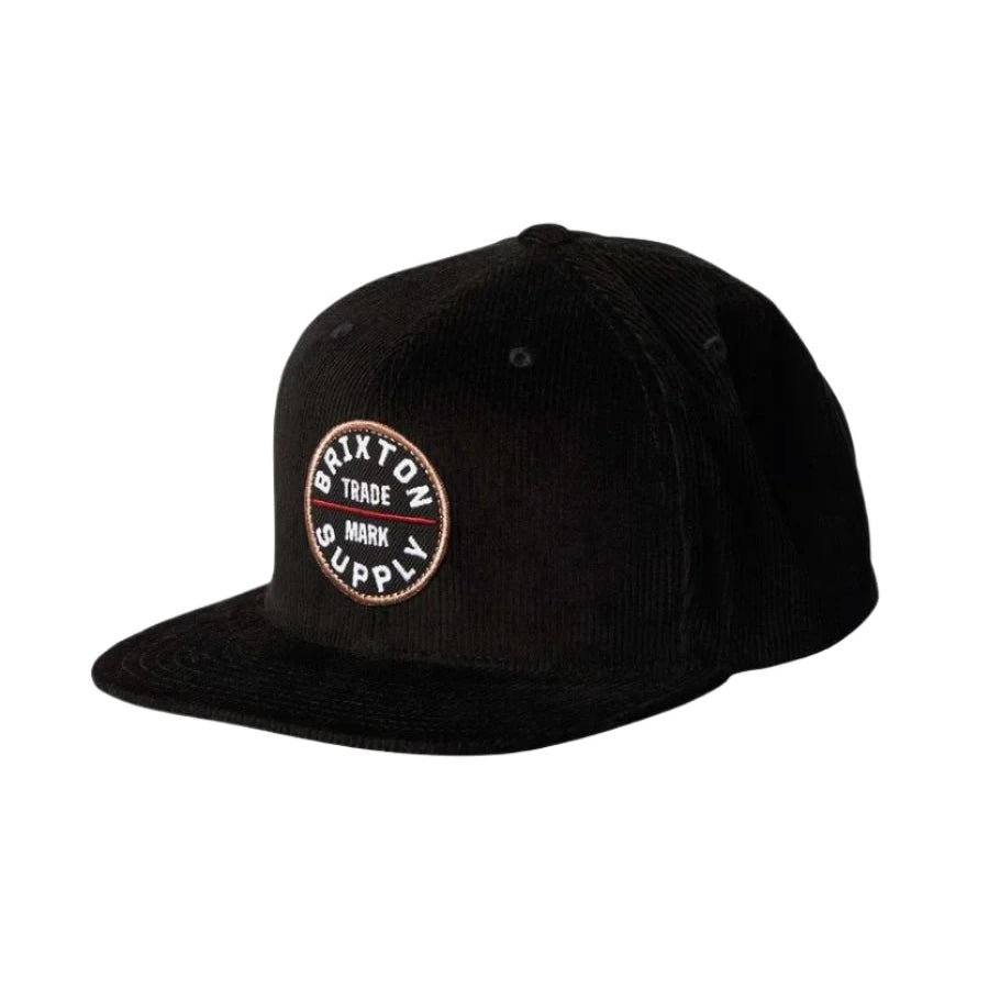 BRIXTON OATH 3 SNAPBACK BLACK CORD