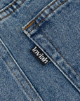 LOVIAH OG BAGGY 5 POCKET DENIM PANTS INDIGO MEDIUM ACID WASH