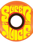OJ WHEELS SUPER JUICE ORANGE/YELLOW 87A (55MM/60MM)