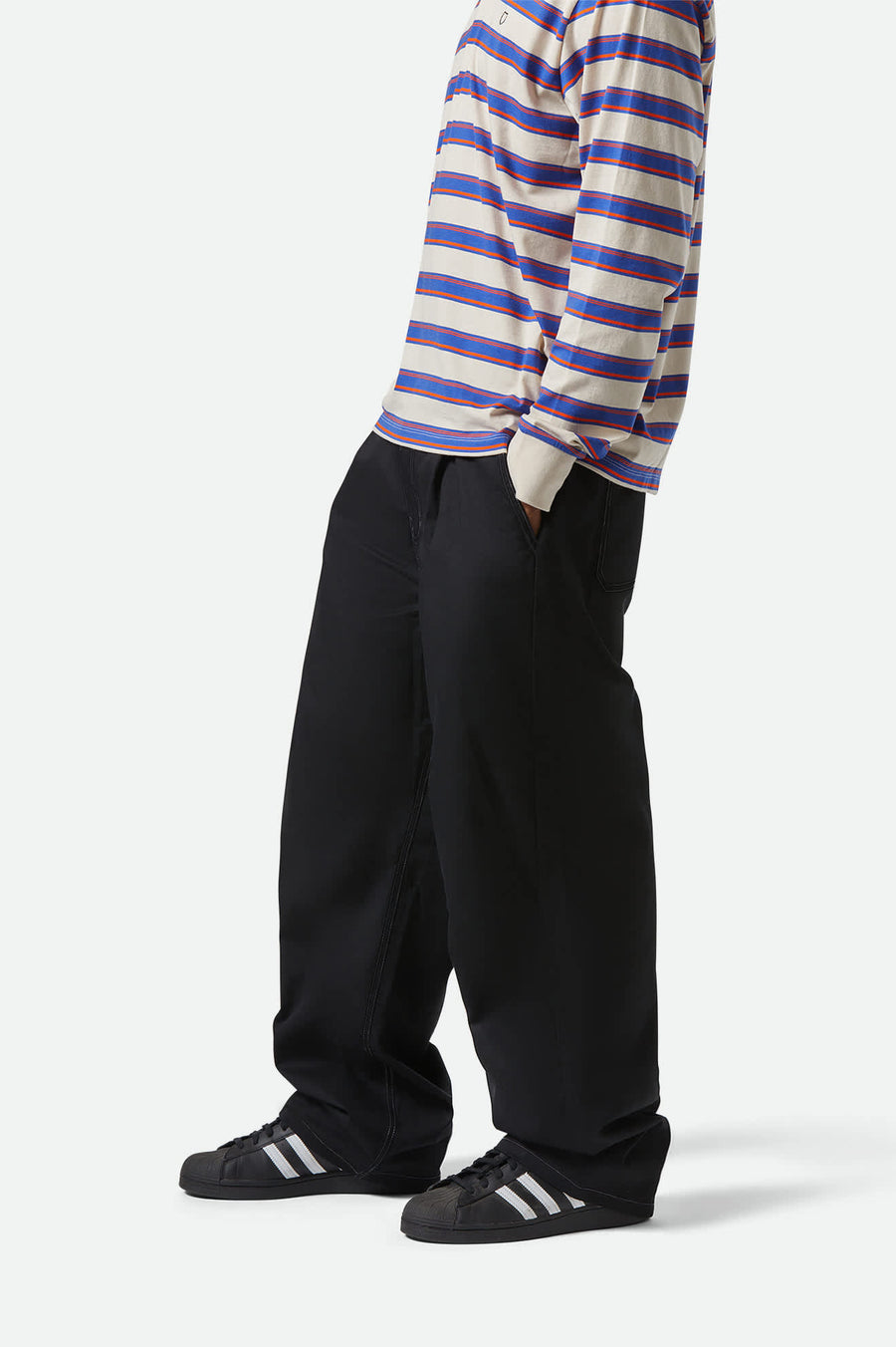 BRIXTON BAGGY SKATE PANT BLACK - The Drive Skateboard Shop