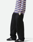 BRIXTON BAGGY SKATE PANT BLACK - The Drive Skateboard Shop