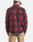 BRIXTON BOWERY FLANNEL ARCTIC STRETCH FLEECE ADRENALINE RUSH/MOOD INDIGO