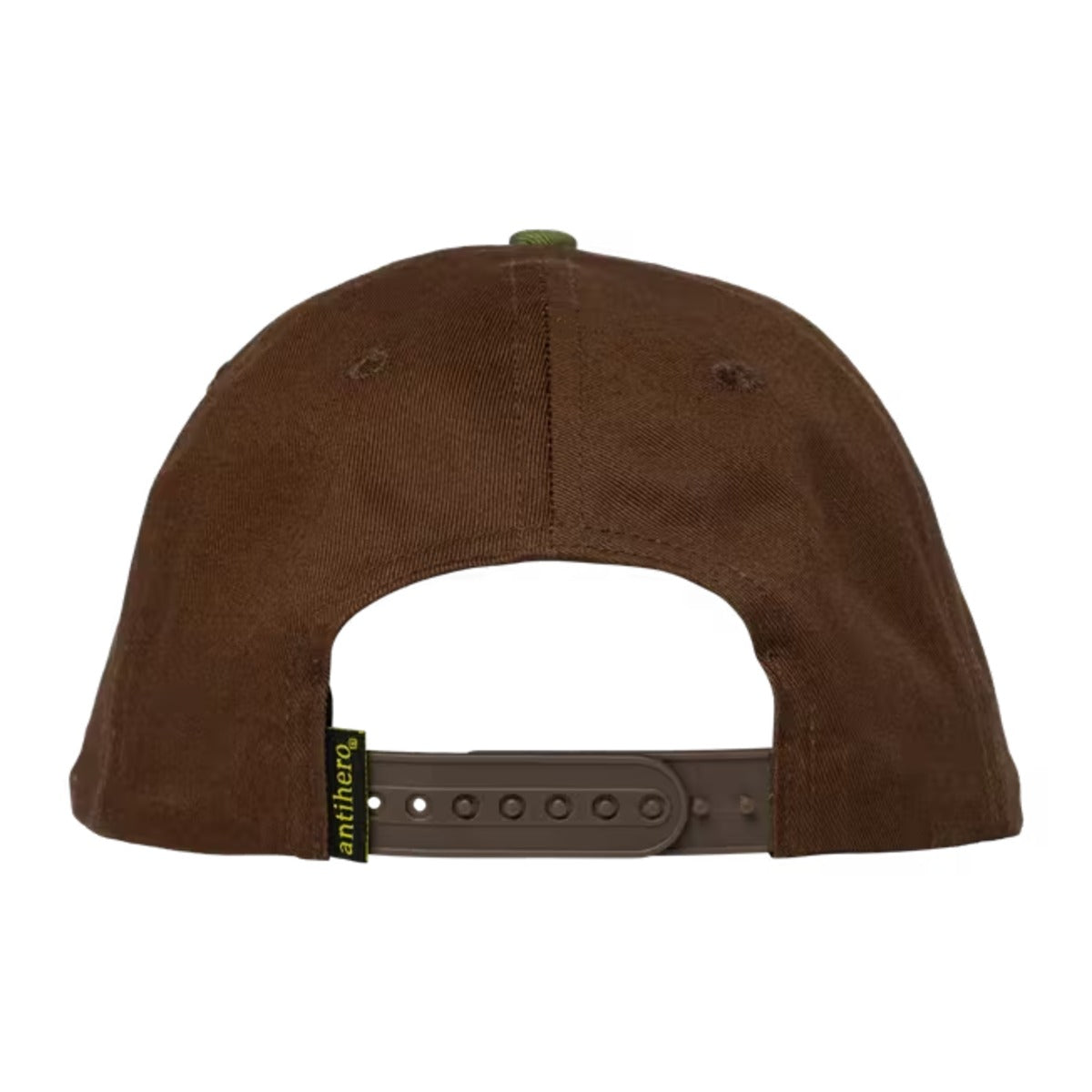 ANTI-HERO Basic Eagle Hat in brown, olive, and gold with embroidered logo detail