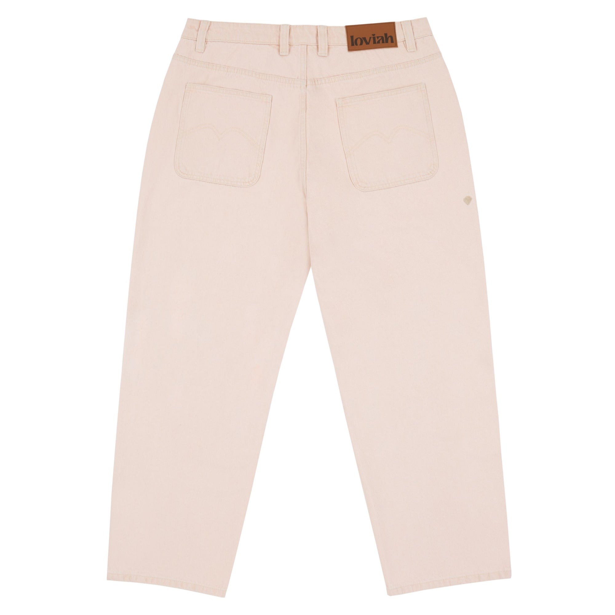 LOVIAH OG BAGGY 5 POCKET DENIM DYE SAND BLEACH WASH