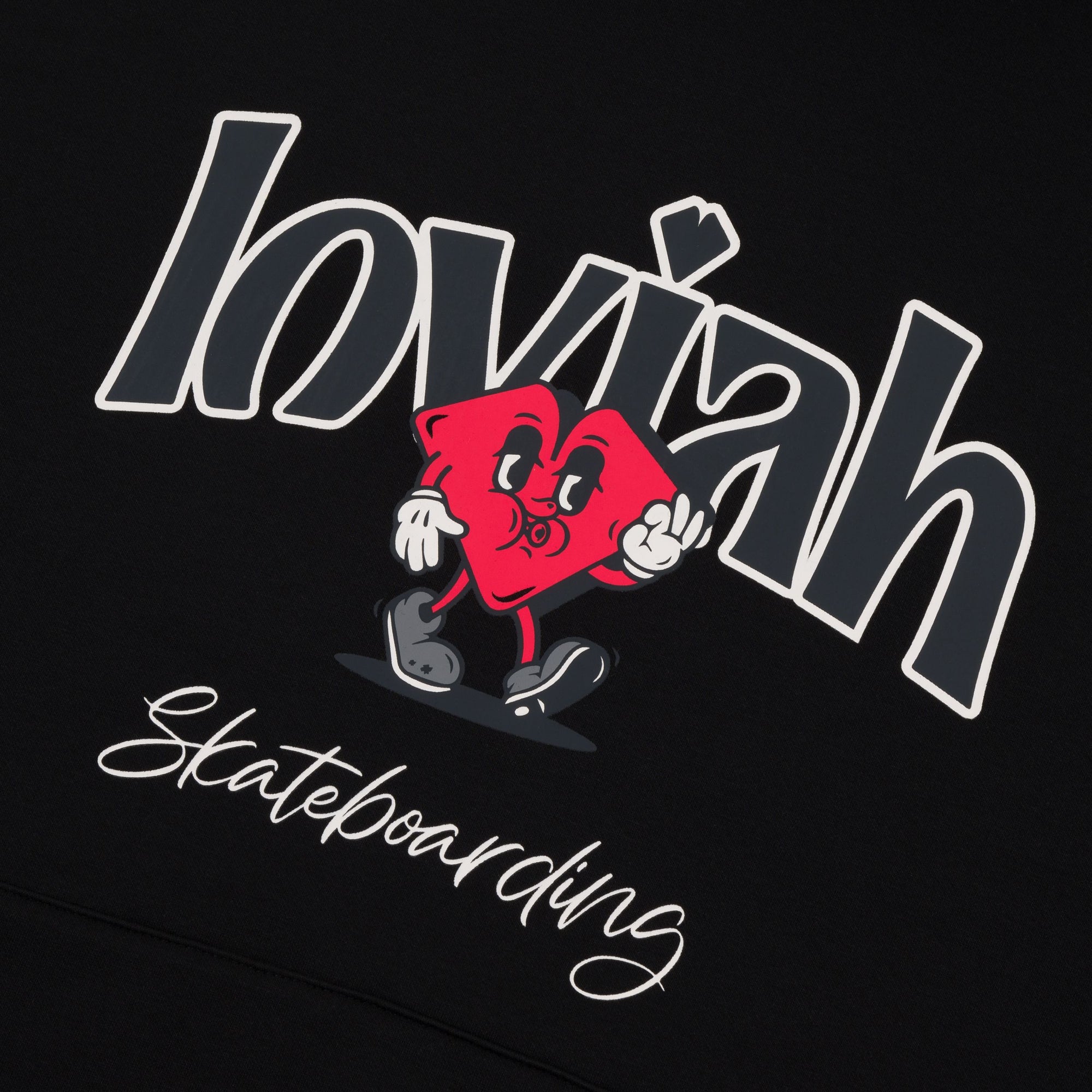 LOVIAH SK8 HOOD BLACK