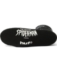 HUF X SPIDERMAN CREW SOCK BLACK