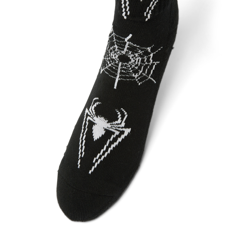 HUF X SPIDERMAN CREW SOCK BLACK