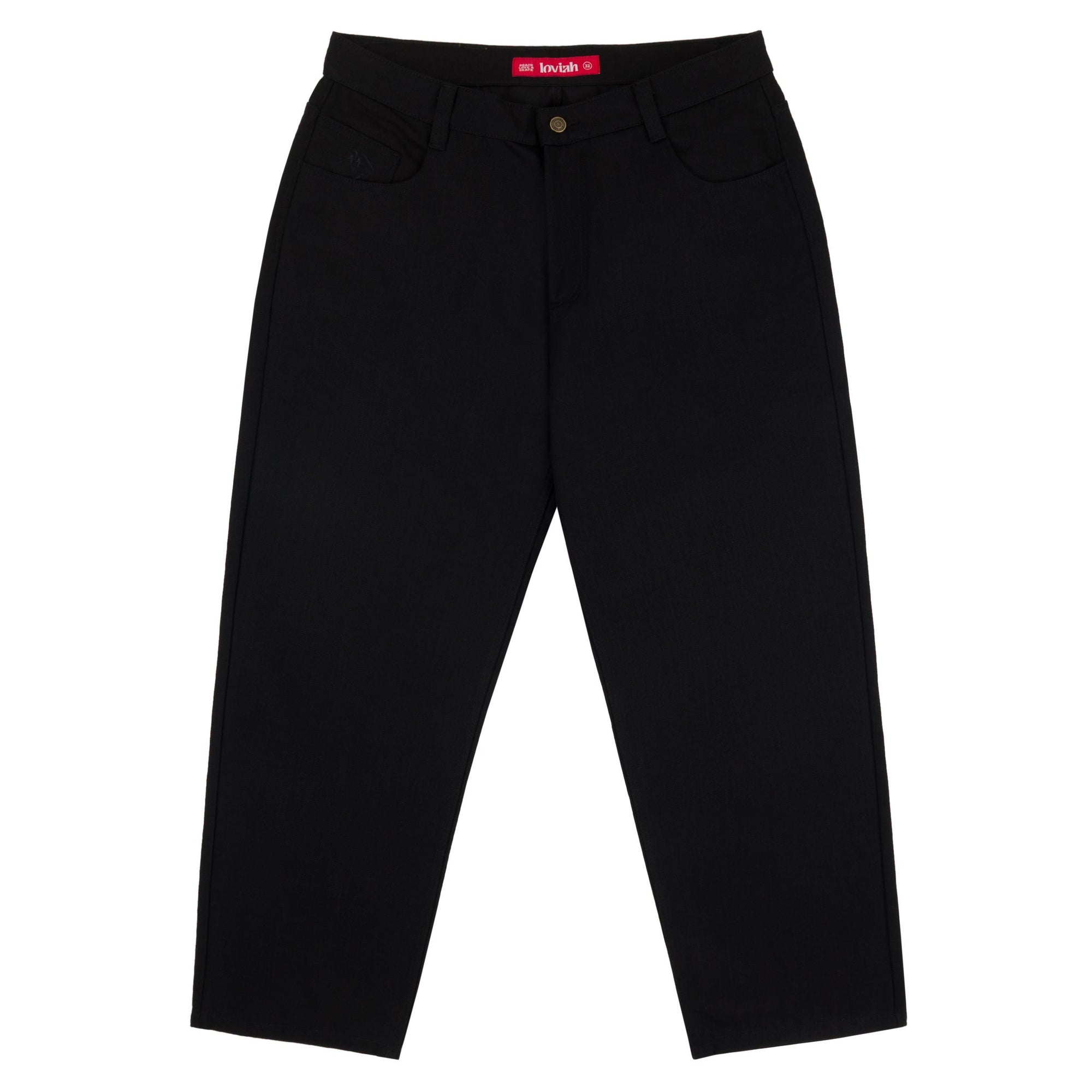 LOVIAH 1990 BAGGY DENIM PANTS BLACK