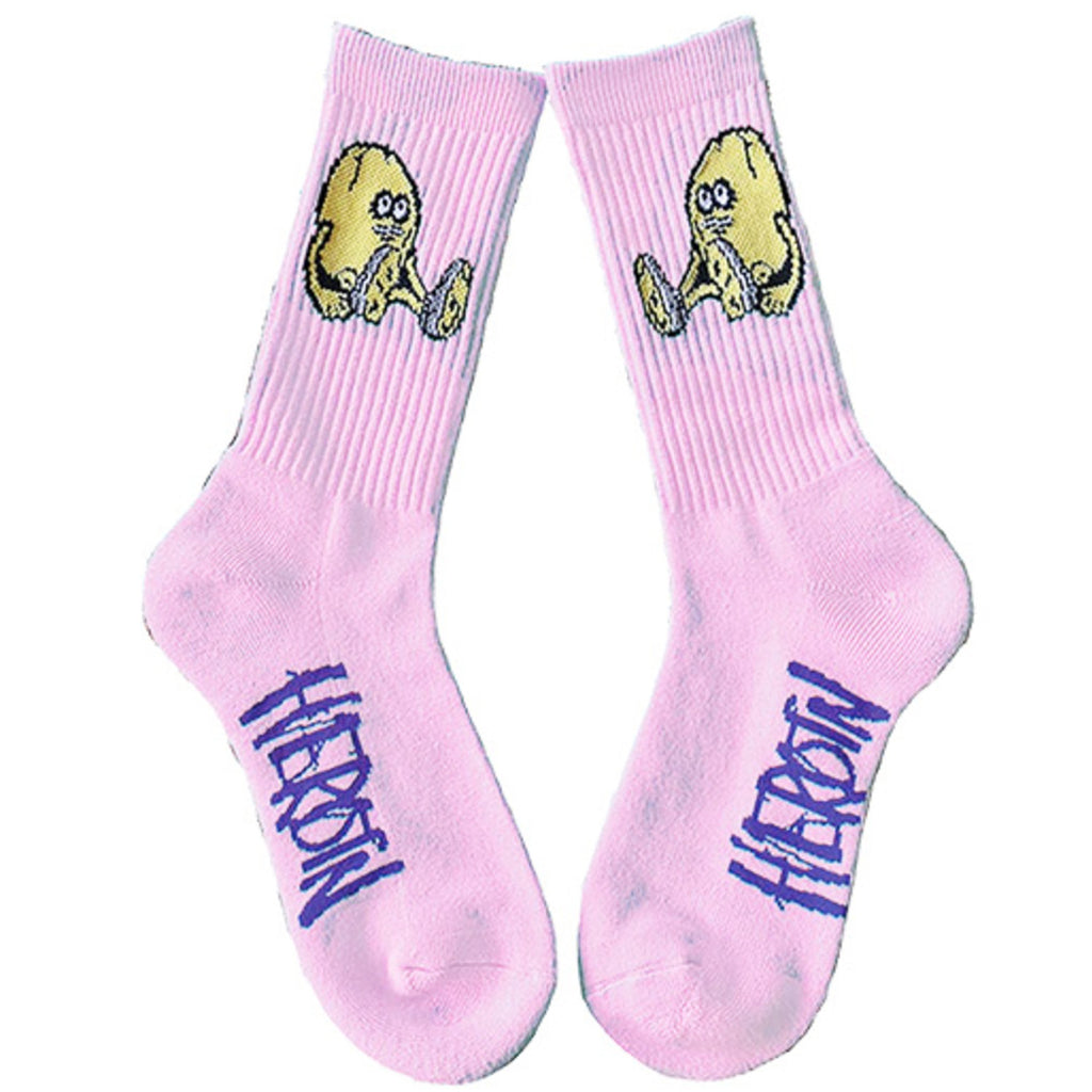 HEROIN PINK EGG SOCKS 