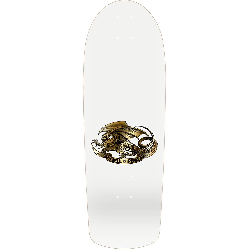 POWELL-PERALTA RE-ISSUE DECK OG MCGILL SKULL & SNAKE 40 YEAR ANNIVERSARY WHITE (10") - The Drive Skateboard Shop