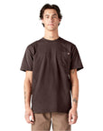 DICKIES HEAVYWEIGHT POCKET TEE CHOCOLATE
