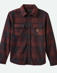 BRIXTON ARCTIC STRETCH FLEECE CORDOVAN RED/WASHEV NAVY PLAID