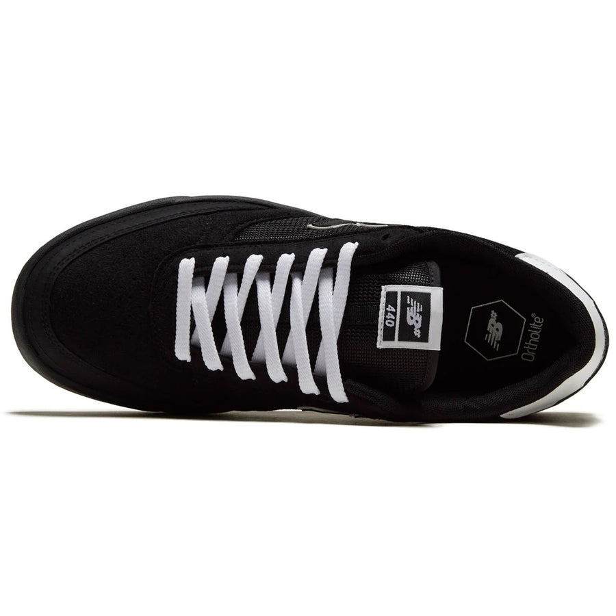 NEW BALANCE 440 BLACK/WHITE | The Drive Skateshop