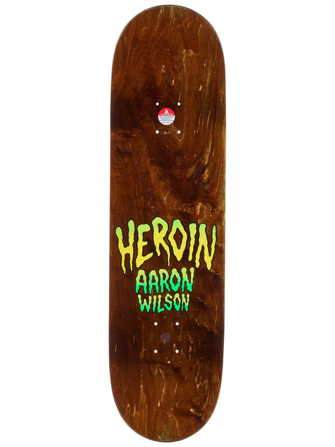 HEROIN DECK AARON WILSON EYES (8.75") - The Drive Skateboard Shop