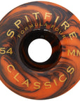 SPITFIRE FORMULA FOUR CLASSICS BLACK/ORANGE SWIRL (52MM/54MM)