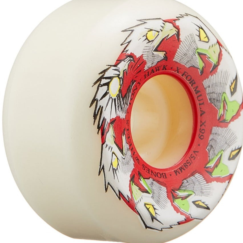 BONES WHEELS HAWK ANIMATION X-FORMULA 99A V5 SIDECUT (60MM) - The Drive Skateshop