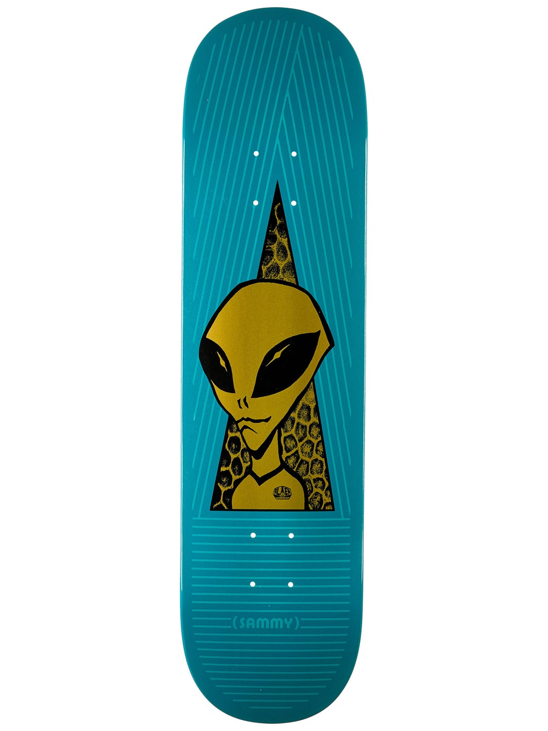 ALIEN WORKSHOP DECK VISITOR GOLD MONTANO (8")