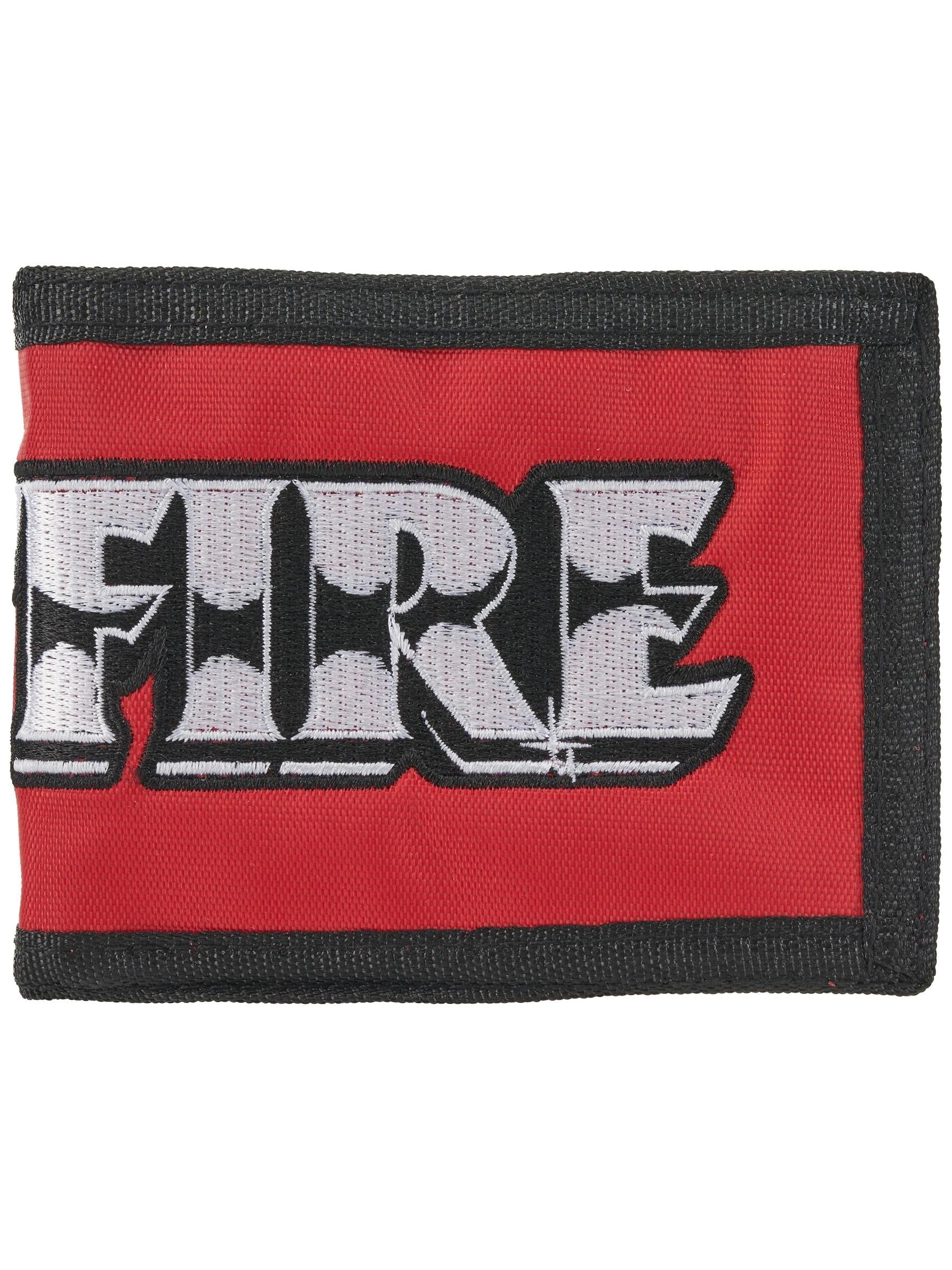 SPITFIRE BURNOUT SCRIPT WALLET RED/BLACK - The Drive Skateboard Shop