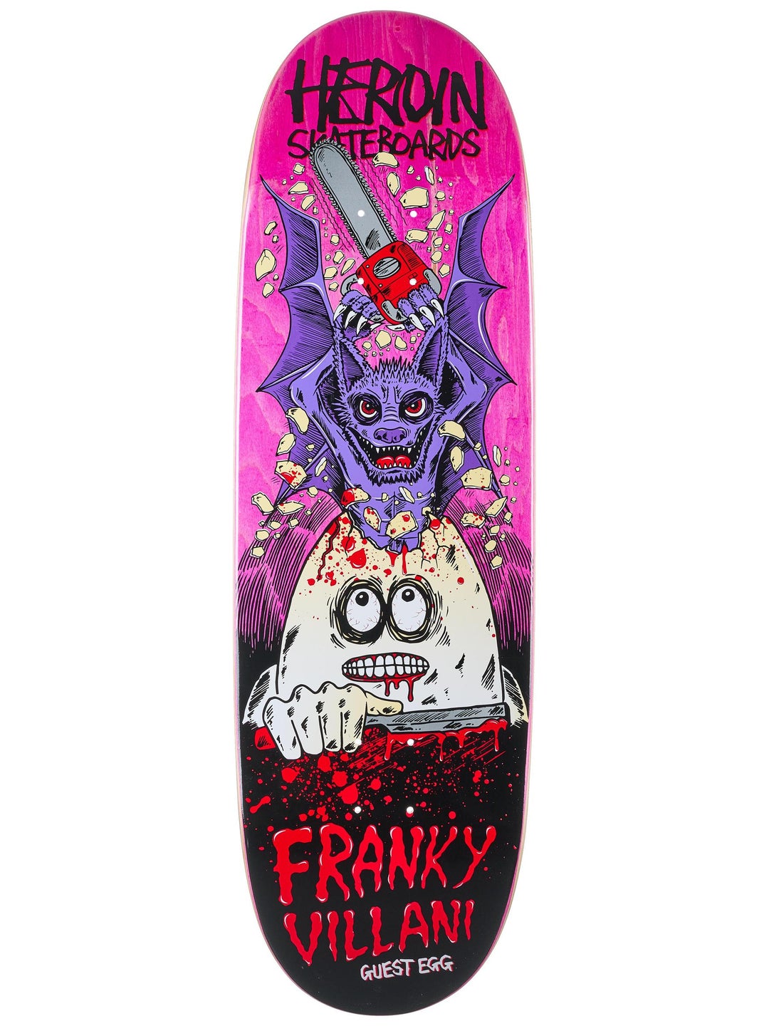HEROIN DECK FRANKY VILLANI GUEST EGG (9.5") - The Drive Skateboard Shop