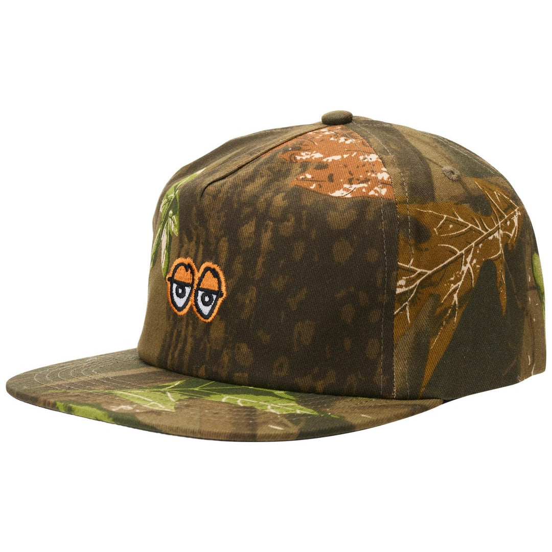 KROOKED EYES CAMO 5 PANEL SNAPBACK HAT