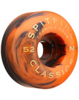 SPITFIRE FORMULA FOUR CLASSICS BLACK/ORANGE SWIRL (52MM/54MM)
