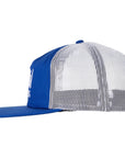 HEROIN TRUCKER HAT LOGO BLUE