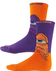 TOY MACHINE SOCKS BORED SECT PURPLE/ORANGE - The Drive Skateboard Shop