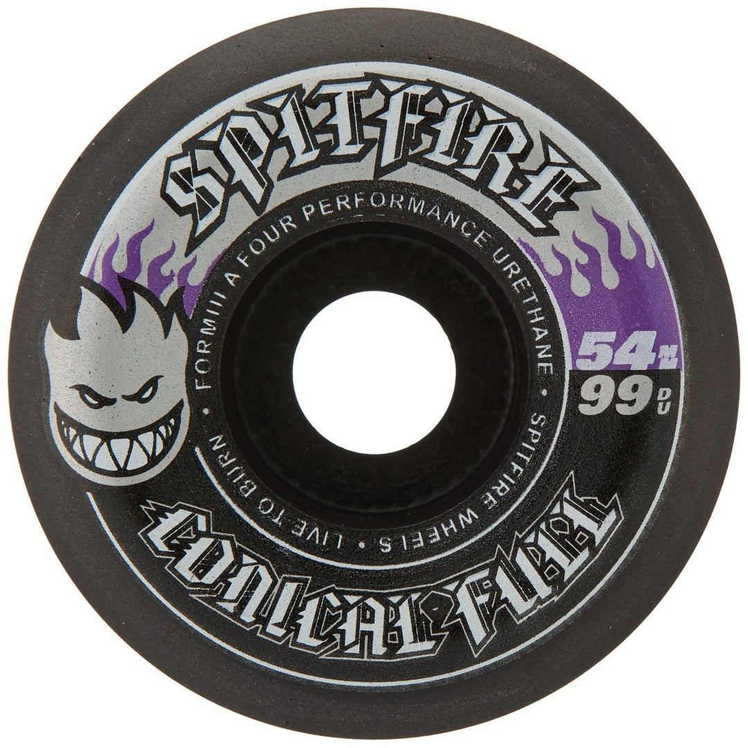 SPITFIRE WHEELS FORMULA FOUR COLOR PACK BLACK CONICAL FULL 99A (54MM)