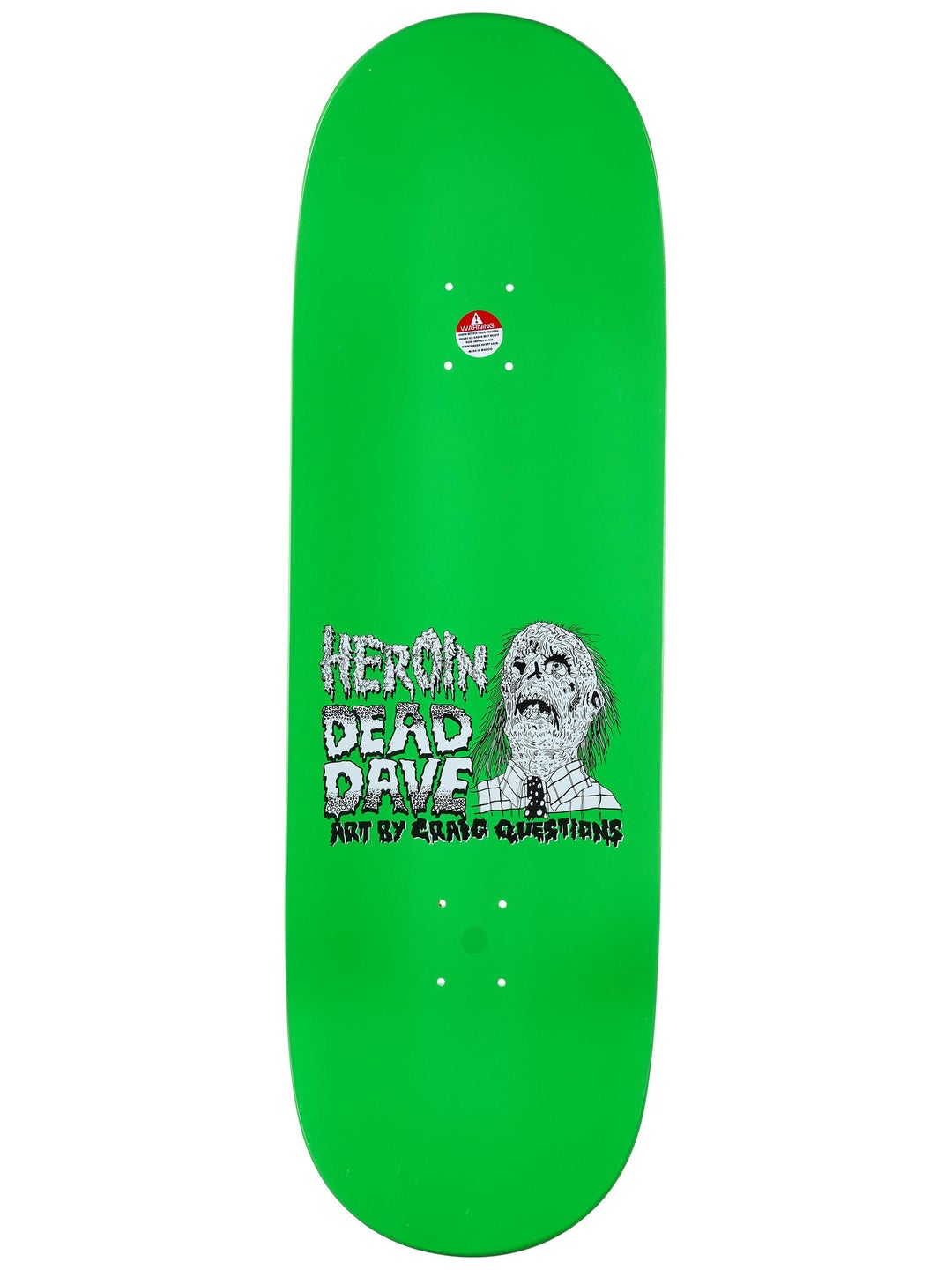 HEROIN DECK DEAD DAVE DEAD HEAD (10.125") - The Drive Skateboard Shop