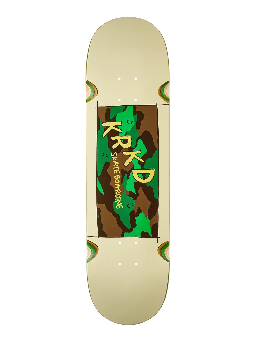 KROOKED DECK KAMO WHEEL WELLS WHITE (8.5")