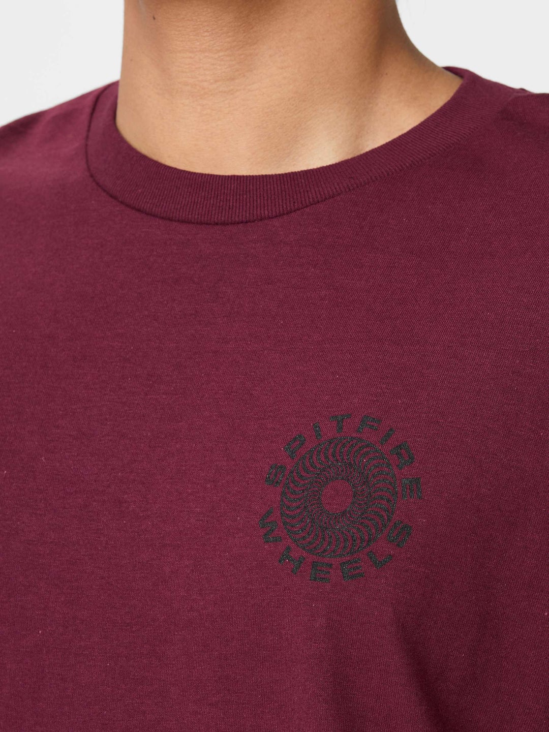 SPITFIRE CLASS '87 SWIRL T-SHIRT BURGUNDY
