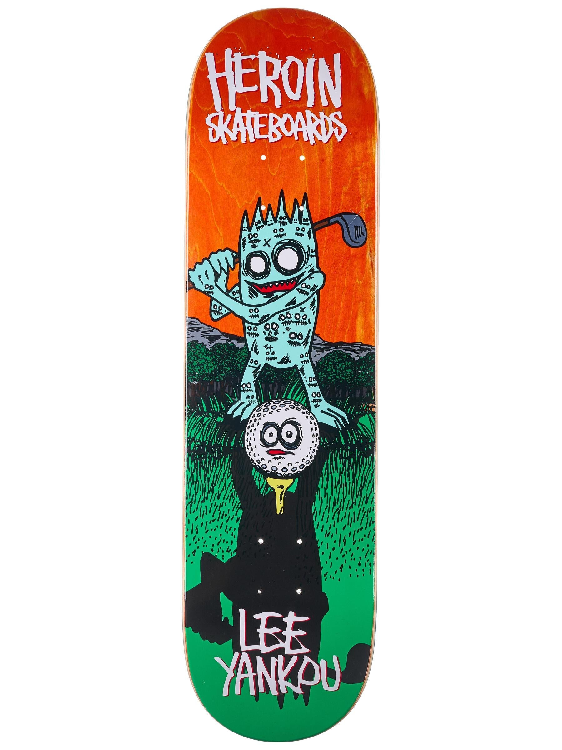 HEROIN DECK LEE YANKOU GOLF IMP (8.25") - The Drive Skateboard Shop